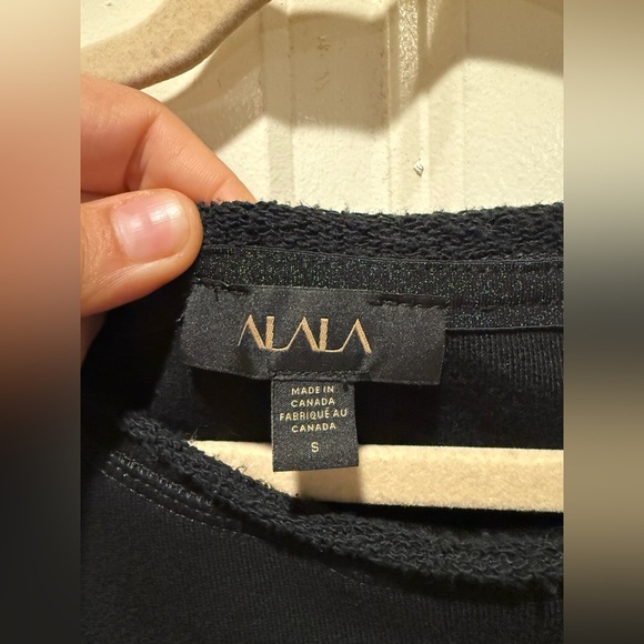 ALALA Exhale Sweatshirt Black Bamboo Oversized , size Small - Picture 12 of 13